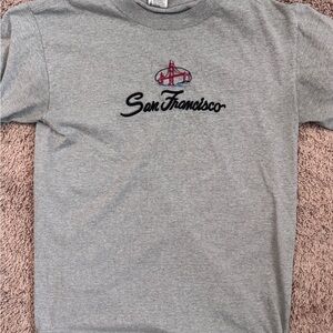 Gray San Francisco Embroidered T-Shirt